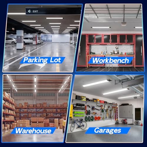 hykolity 60W 4FT Linkable LED Shop Light for Garage,6500LM - Image 6