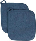 RITZ Terry Potholder & Hot Pad: Unparalleled Heat Resistant, Durable 100% Cotton – Ergonomically Designed for Optimal Grip – Easy-Care Machine Washable – 2-Pack, Midnight by RITZ