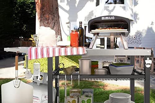 onlyfire Outdoor Pizza Oven Table 3 Tiers Food Prep Cart Grill Stand - Image 6