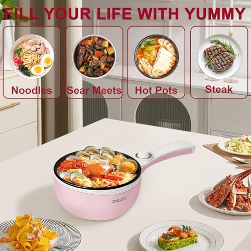 Dezin Electric Pot, 1.5L Non-Stick Portable Hot Pot Electric Upgraded, 700W - Image 6