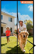 METAONLY Magnetic Screen Door Mesh, Works for Patio, Sliding Door, Keeps Bug Mosquito Out, Fresh Air Flow, Fits 36" x 80" Door - Curtain Size 38" x 82", Black by Giveyouthebestexperience
