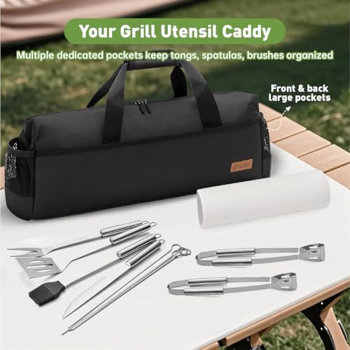 Heavy Duty Waterproof 22" Grill Tool Storage Bag,Grill Utensil Storage Bag - Image 3