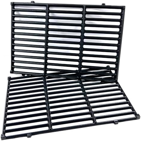 DC130 17.5" 7638 2pk Cast Iron Cooking Grill Grates Replacement for Weber Spirit 300, 310, 320 Series, Spirit 700, Genesis Silver B/C, Genesis Gold B/C, Genesis Platinum B/C Gas Grills by DirectStore