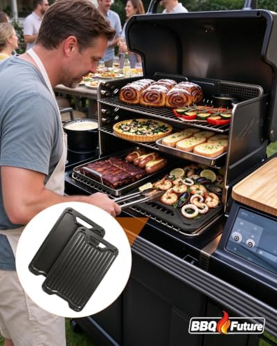 BAC609 Reversible Cast Iron Griddle for Traeger Grills, 18.2" x 11" - Image 7