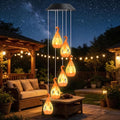 Toodour Solar Wind Chime, Hanging Flame Wind Chimes, LED Decorative Mobile by Toodour