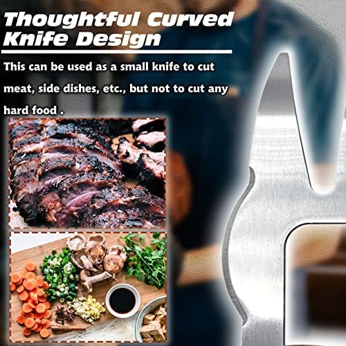 LOPE & NG Meat Handler Shredder Claws Set Of 2 - Wood Stainless Steel BBQ Pulled Pork Paws For Shredding Handing Carving Food - Image 4