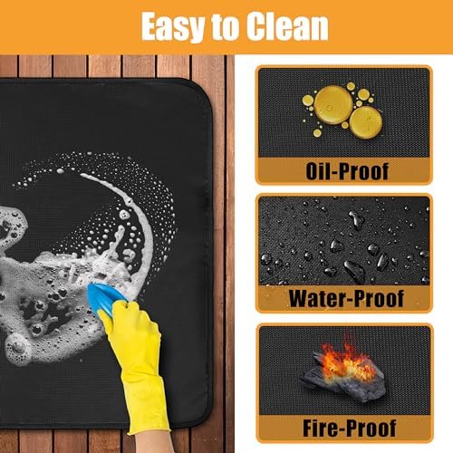 Grill Mat for Blackstone Griddle Accessories 17in & 22in, 31 x 24 x 0.02in - Image 4
