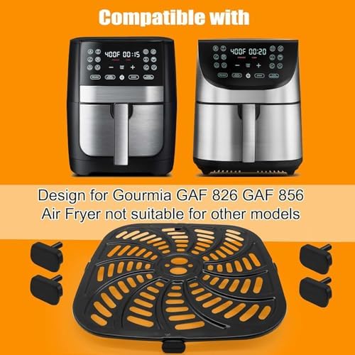 GWY Air Fryer Replacement Tray for Gourmia GAF856 GAF826 Air Fryer, Nonstick 9.8''*9.8'' square Air Fryer Replacement Parts Rack Grill Pan Grill Plate Crisper Plate for Gourmia 8QT Air Fryer - Image 3