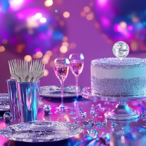 Disco Party Decorations - Disco Party Plates and Napkins for Kids Birthday Party, Serves 20 Guests - Image 7