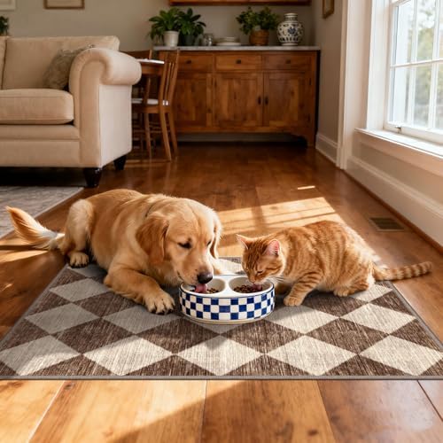 Checkered Entryway Rug - 28"x43" Front Door Mat Indoor Entrance - Image 6