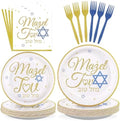 96Pcs Mazel Tov Congratulations Party Decorations, Serves 24 by Greencian