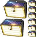 CLAONER Solar Lights Outdoor [ /126 LED], Wireless Motion Sensor Lights, IP65 Waterproof Security Lights 3 Modes, 270° Lighting Angle, Ultra-Bright Wall Lights for Deck Patio Fence Garage by Claoner