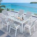 Jocoevol Outdoor Dining Set for 6 Patio Patio Table and Chairs Set 7 Piece by JOCOEVOL