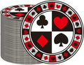 40 Pcs Casino Party Supplies Poker Paper Plates 7" Casino Party Plates for Casino Night Game Theme Card Playing Club Heart Poker Night Las Vegas Birthday Party Decorations (Poker) by HSPAIDYP