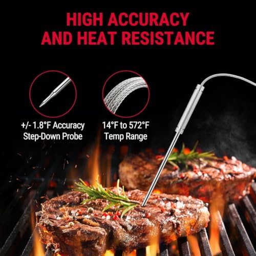 TempPro TempSync 500FT Wireless Meat Thermometer for Grilling and Smoking - Image 5