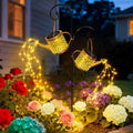 2 Pack Solar Watering Can, Metal Solar Lights Outdoor Waterproof, Hanging Lantern Decoration for Yard Outside Patio Lawn, Gardening Gifts for Women Mom Grandma by Unknown