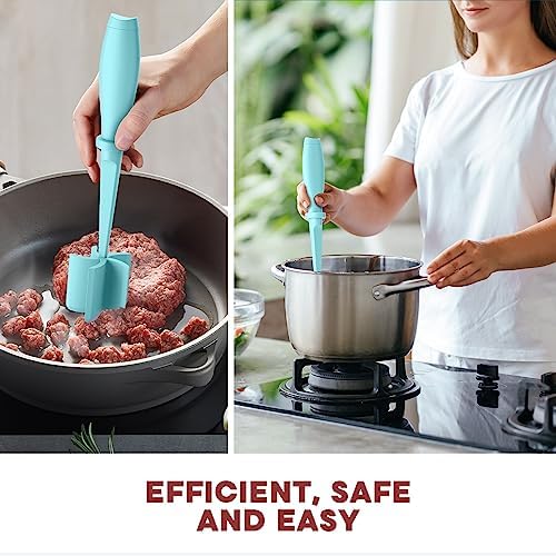 2Pack Meat Chopper Upgrade Hamburger Smasher, Masher for Ground Beef - Image 6