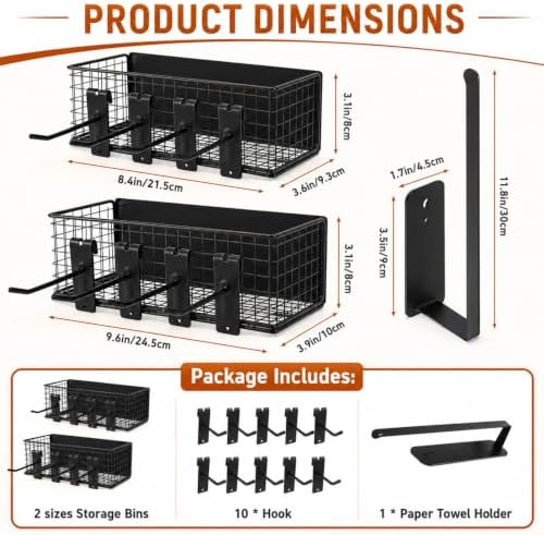 2 Pack Magnetic Storage Bin for Traeger Grills with Paper Towel Holder - Image 4
