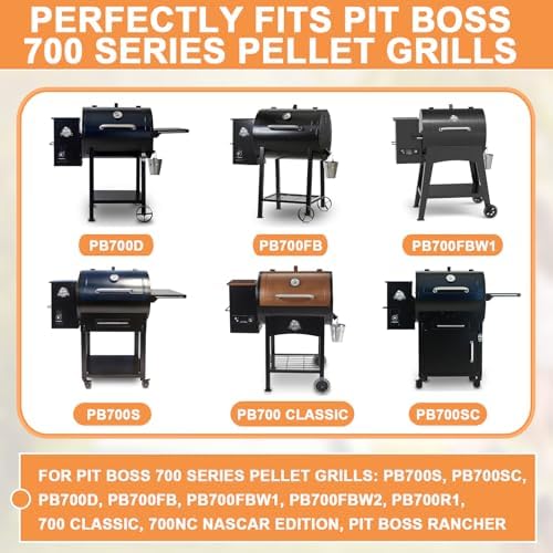 Flame Broiler Slide Cover & Bottom Kit for Pit Boss Parts Replacement 700 SER Pellet Grills PB700FBW2 PB700S PB700SC PB700D PB700FB PB700FBW1 PB700R1 Pit Boss 700 Classic Accessories Stainsteel Steel - Image 3