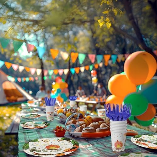 Camping Party Decorations - Camping Party Plates and Napkins for Kids, Serves 40 Guests - Image 5