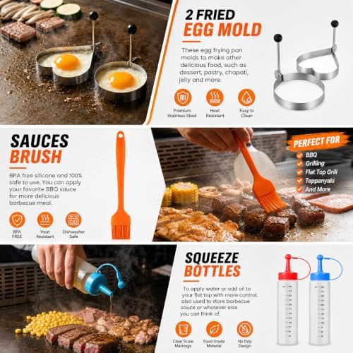 Griddle Accessories Kit for Blackstone and Camp Chef, Flat Top Grill - Image 5
