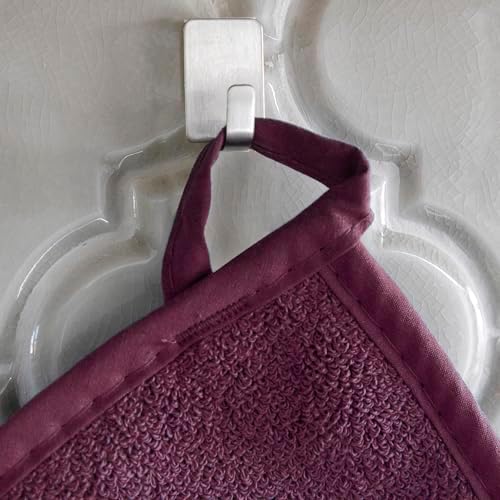 RITZ Terry Potholder & Hot Pad: Unparalleled Heat Resistant, Durable 100% Cotton – Ergonomically Designed for Optimal Grip – Easy-Care Machine Washable – 2-Pack, Beet - Image 3