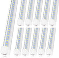 AQIQUUT Led Shop Lights 4FT 50W 6500K 7000LM Clear White,Shop Light 4FT 110V Linkable Integrated V-Shape for Shop Garage,Warehouse,Workbench and Workshop Commercial Bay Lighting(10-Pack) by AQIQUUT