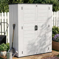Outdoor Storage Shed Resin Waterproof Storage Cabinet for Patio Garden by LegacyAmerhomeDirect