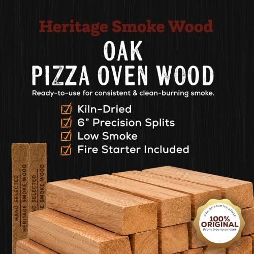 Oak Pizza Oven Wood, 6" Kiln-Dried Oak Hardwood - Image 2