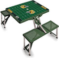Picnic TIME NFL Football Field Folding Picnic Table, Camping Table, Outdoor Table with Umbrella Hole by PicnicTimeFamilyofBrands
