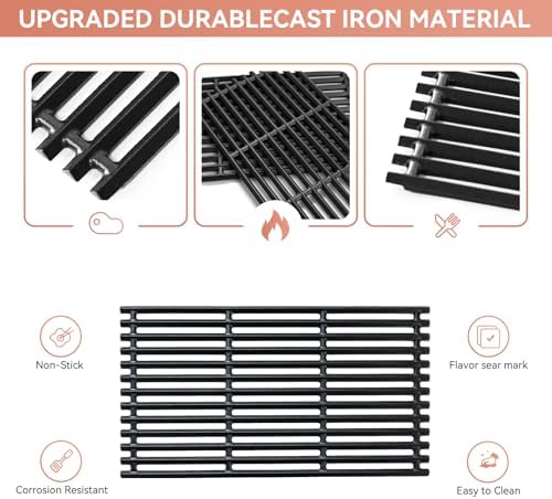 463242715 Cast Iron Grill Grates for Charbroil TRU Infrared Grill, 3 Pack - Image 2
