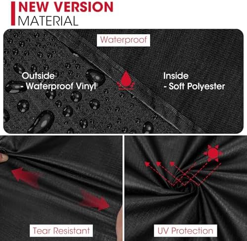 Unicook 30 Inch Electric Smoker Cover Waterproof, 19" W x 17" D x 33" H - Image 3