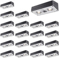 JOFIOS Solar Fence Lights 20 Pack, 50 Lumens Outdoor Solar Lights with 12 Modes RGB Color Glow LED，Waterproof, Solar Lights for Patio, Backyard, Deck, Fence, Railing by JOFIOS
