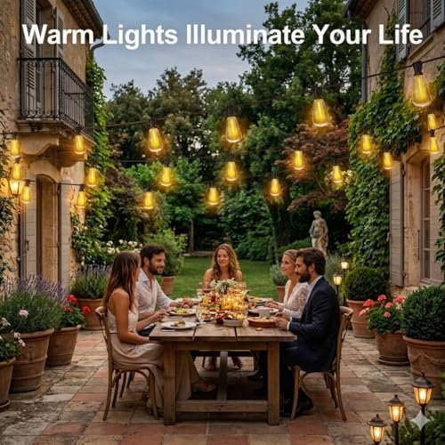 VOLIVO 200FT Outdoor String Lights for Patio, Waterproof Hanging Lights - Image 2