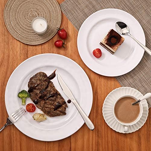 TP 18-Piece Melamine Dinnerware Sets, Service for 6, White - Image 2