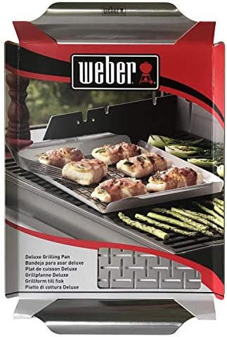 Weber® Grill Pan, Stainless Steel for Gourmet Grilling, 1.4" H x 11.8" W x 17.4" D (Pack of 6) - Image 5