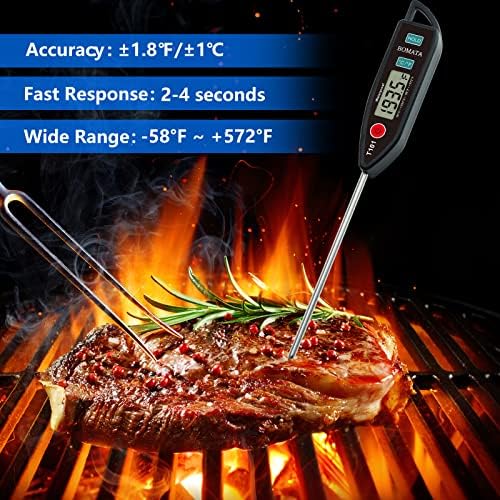 BOMATA Digital Water Thermometer for Liquid, Meat, Cooking, IPX7 Waterproof - Image 3