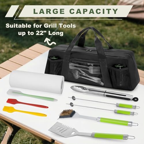 HODRANT Grill Tool Storage Bag with Pockets for Barbecue Tool up to 22" - Image 2