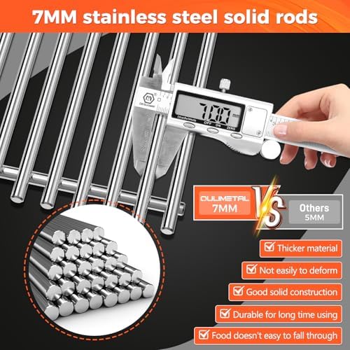 QuliMetal 17.5 Inch Grill Grates for Weber Spirit 200 & GS4 II 200 Sreies - Image 4