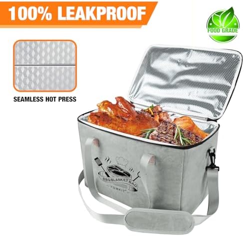 BBQ Blanket for Resting Meat,Reusable BBQ Resting Bag for Meat,Meat Brisket Resting Bag,Meat Blanket for Resting Large Barbecue Resting Blanket for Outdoor Smoker and Grilling - Image 3