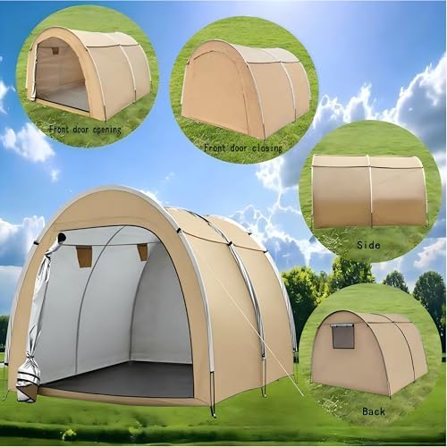Hwayslon Bike Storage Shed Tent,420D Oxford Fabric,PU6000 Waterproof, for Patio Furniture, Lawn Mower,Bike,Motorcycle Storage,Garden Tools,Toys and More - Image 4