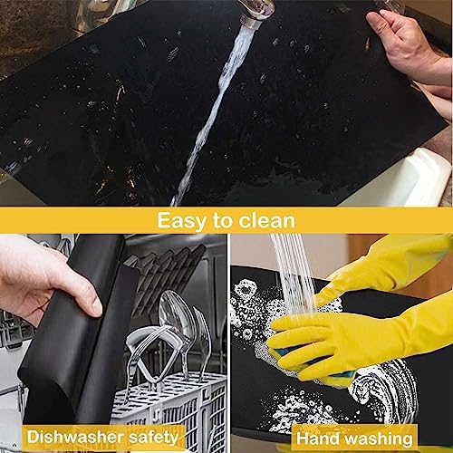 Dailyart 19x15inch Grill Mats for Outdoor Grill Non-stick 5 Pack Black - Image 4
