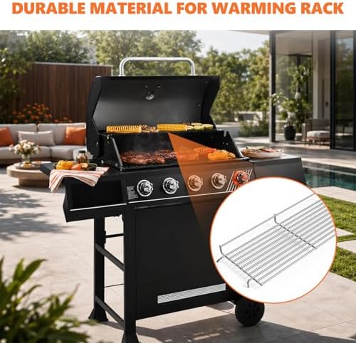 DGH474CRP Elevated Warming Rack for Dyna-Glo 5-Burner Griddle Warming Rack - Image 4