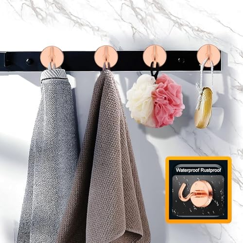 VNDUEEY Magnetic Hooks, 80 Lbs Super Earth Magnets Hooks for Hanging, Strong Neodymium Magnets with Hooks for Cruise, Magnet Metal Hook for Kitchen, Refrigerator, Grill (Rose, 10 Pack) - Image 6