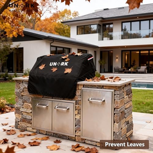Built-in Grill Cover for Outdoor Grill, 36-Inch Heavy Duty Waterproof Island BBQ Grill Top Cover with Plush Lining, Built-in BBQ Grill Cover, All-Weather Protection BBQ Covers for Outside, Black - Image 6