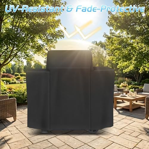 Grill Cover for Traeger Westwood, Wood Pellet Smoker Cover for Traeger TFB65YLJU Westwood Grill Accessories Replacement Parts 600D Outdoor Waterproof BBQ Covers Grilling - Image 7