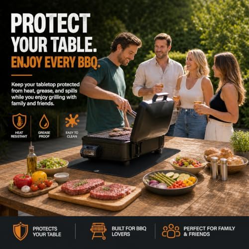 24 x 18 Inch Heat Resistant Mats for Countertop and Tabletop Grill - Image 2