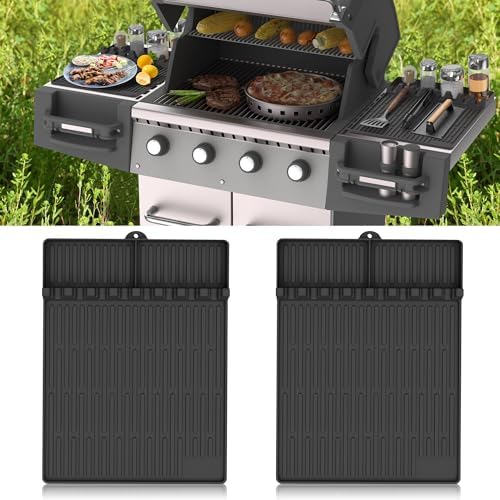 Silicone Grill Mat for Blackstone Griddle Accessories, 8-Slot Tool Mat by Uozuke