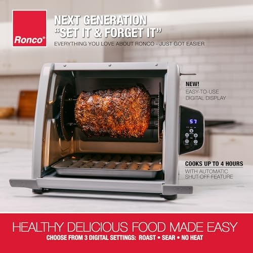 Ronco 6000 Platinum Digital Countertop Rotisserie Oven, 12-lb Capacity - Image 3