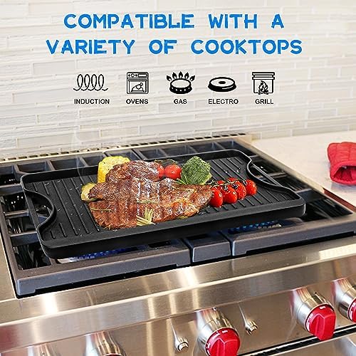 GGC Cast Iron Reversible Griddle - Image 5